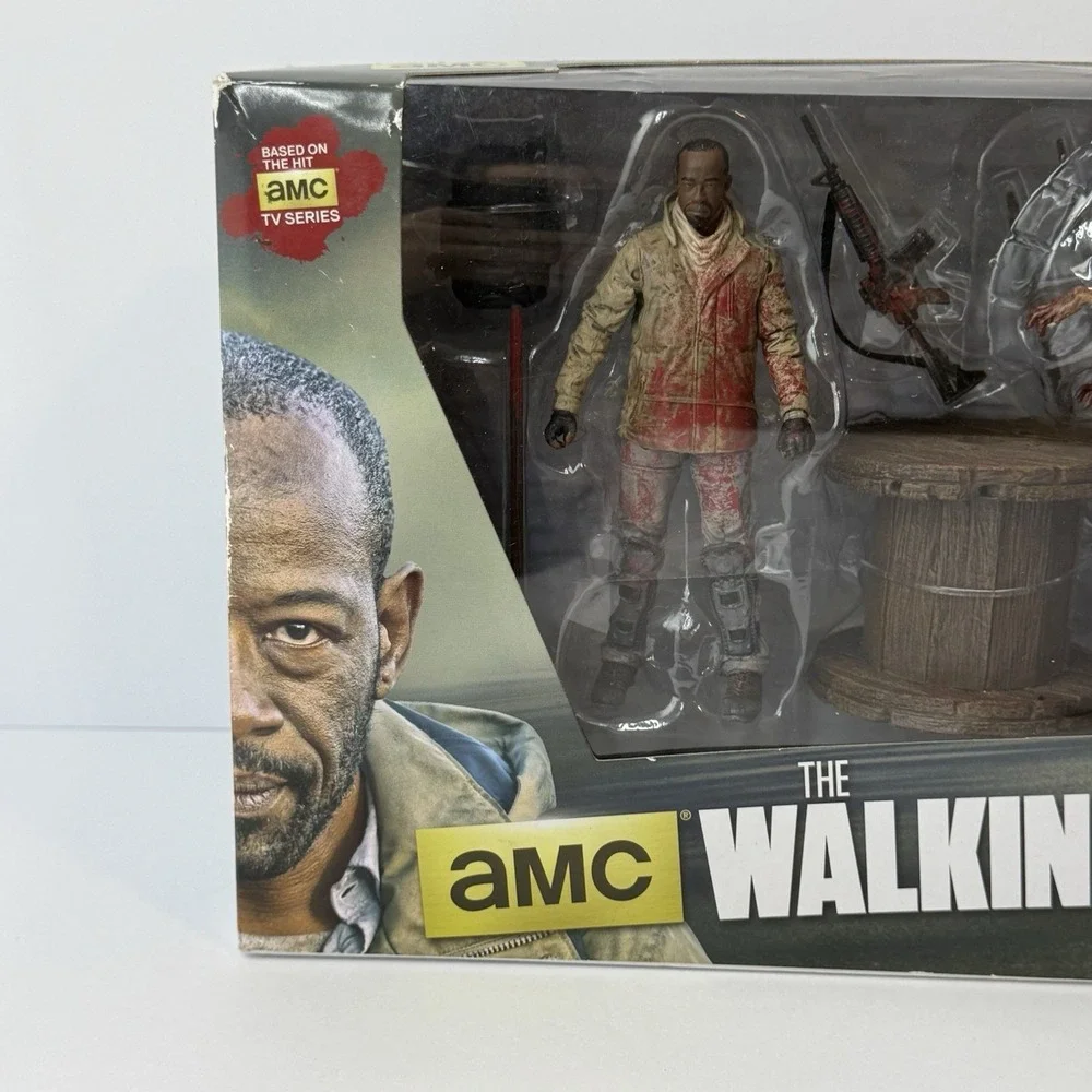 The Walking Dead Morgan with Impaled Walker Deluxe Figure Box Set AMC McFarlane